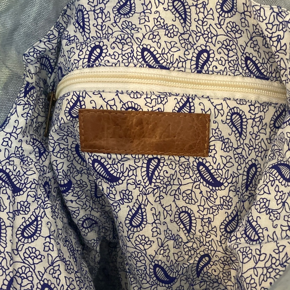 Embroidered Blue Backpack - Picture 2 of 5